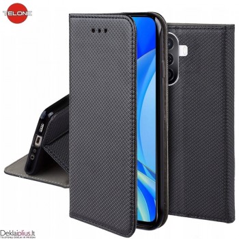 Telone atverčiamas dėklas - juodas (Huawei Nova Y70/Y70 Plus) Telone atverčiamas dėklas - juodas (Huawei Nova Y70/Y70 Plus)